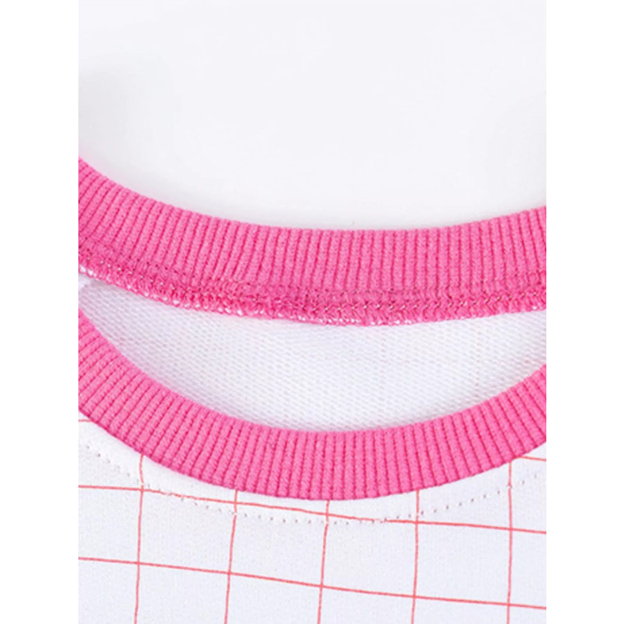 Children’s Strawberry Embroidered Round Neck Dress Apparel and Accessories