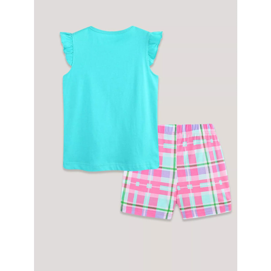 Children’s Strawberry Embroidered Top and Shorts Set Apparel and Accessories