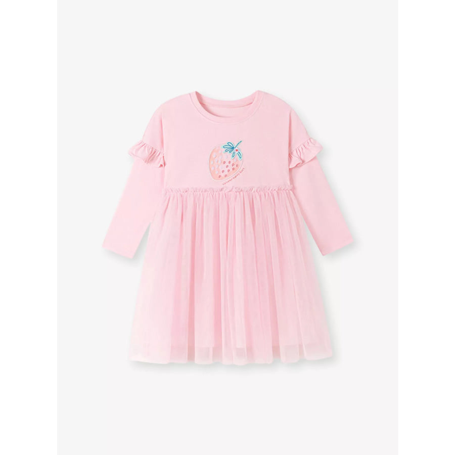 Children’s Strawberry Graphic Tulle Dress Apparel and Accessories