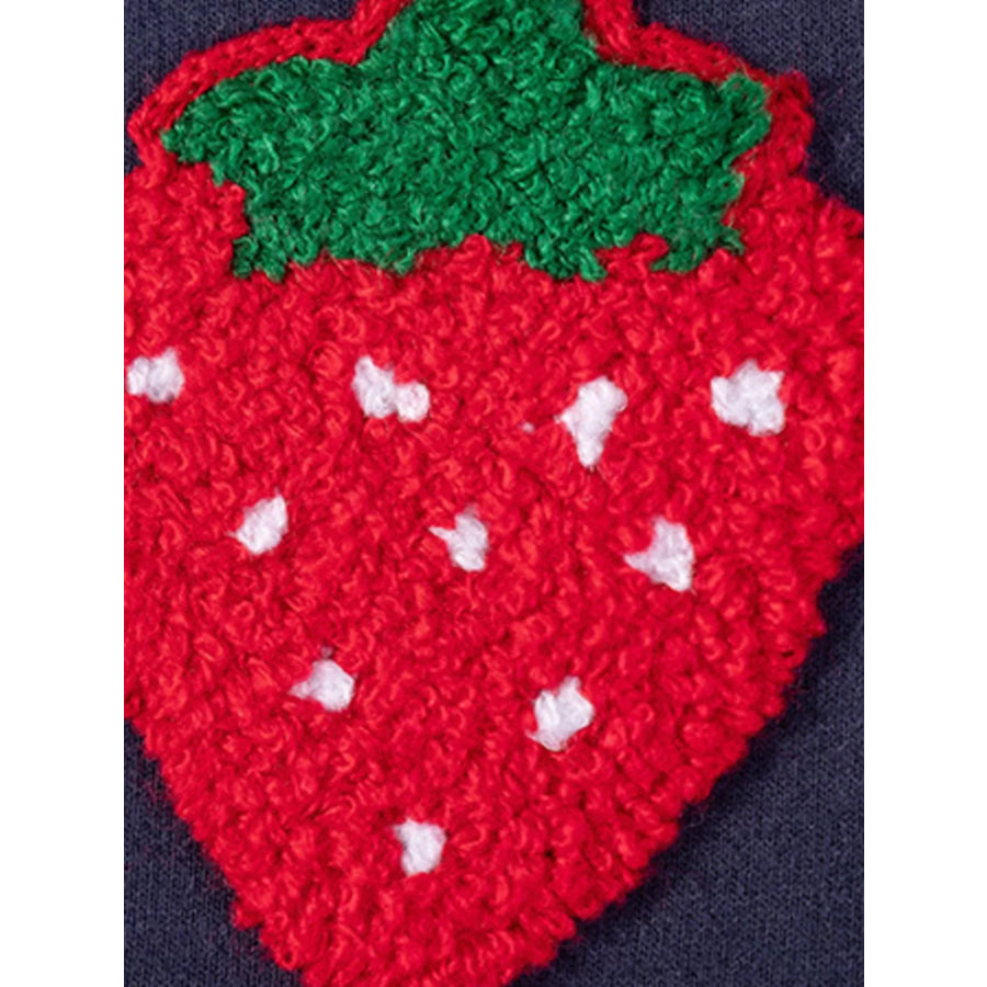 Children’s Strawberry Long-Sleeve Casual Dress Apparel and Accessories