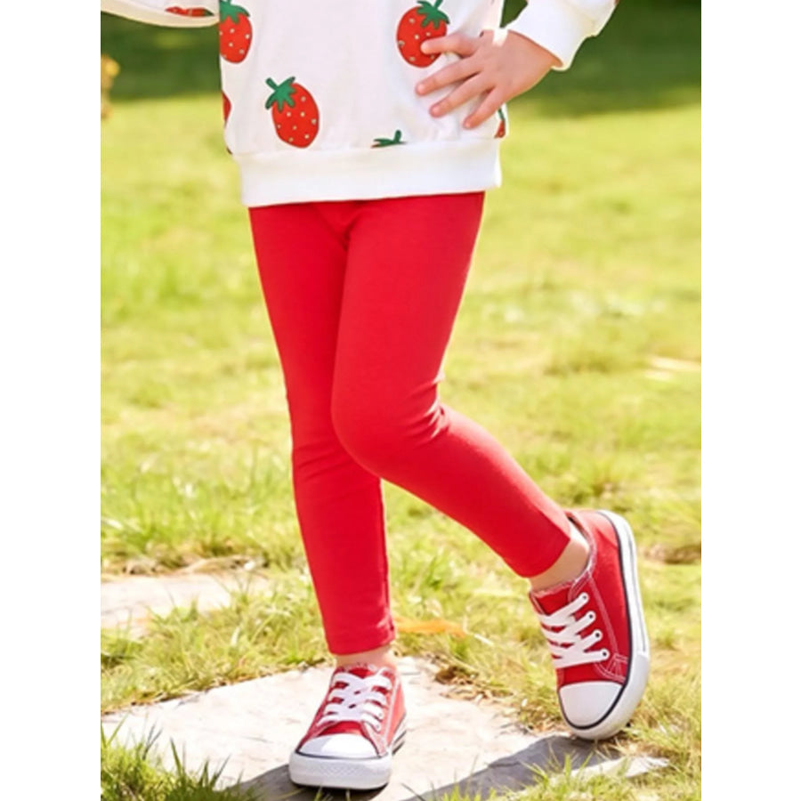 Children’s Strawberry Long Sleeve Sweatshirt and Leggings Set Apparel and Accessories