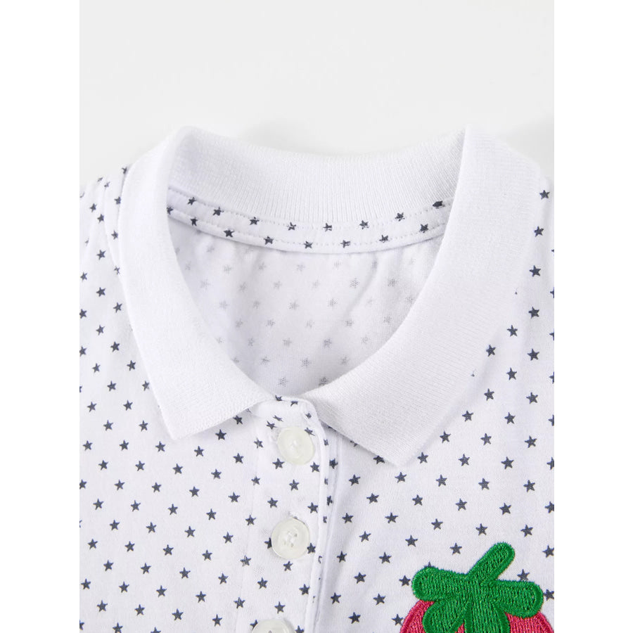 Children’s Strawberry Polka Dot Polo Apparel and Accessories