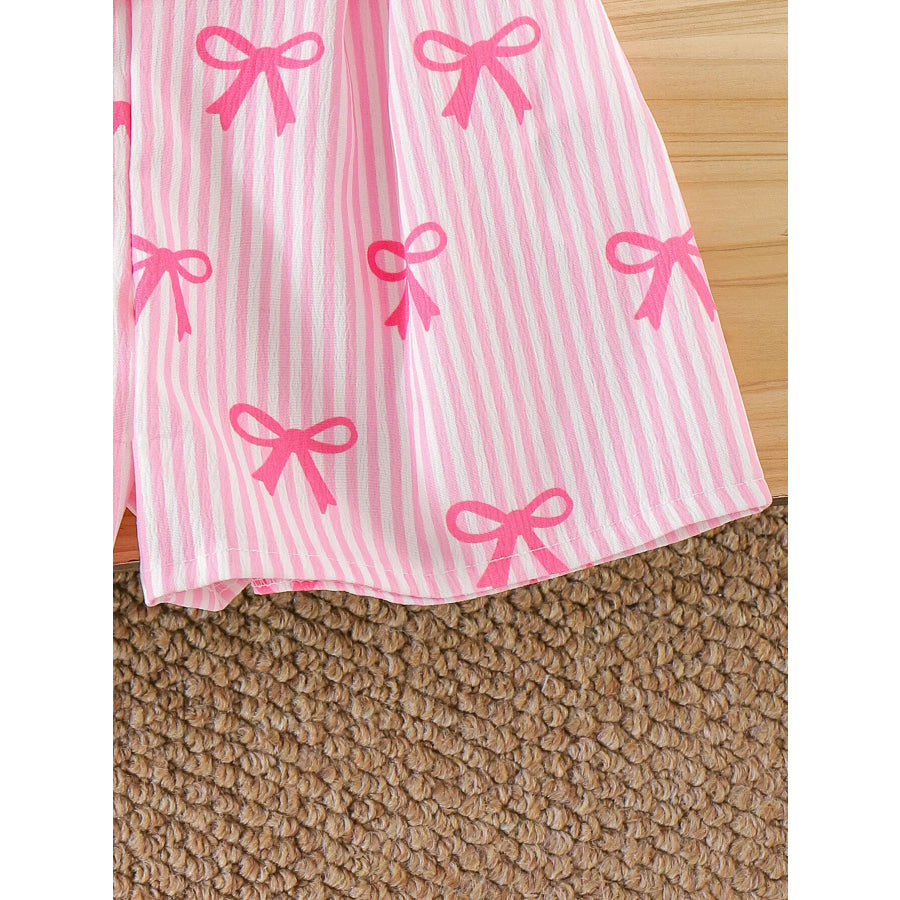 Children’s Striped Bow Cami and Shorts Set Apparel and Accessories