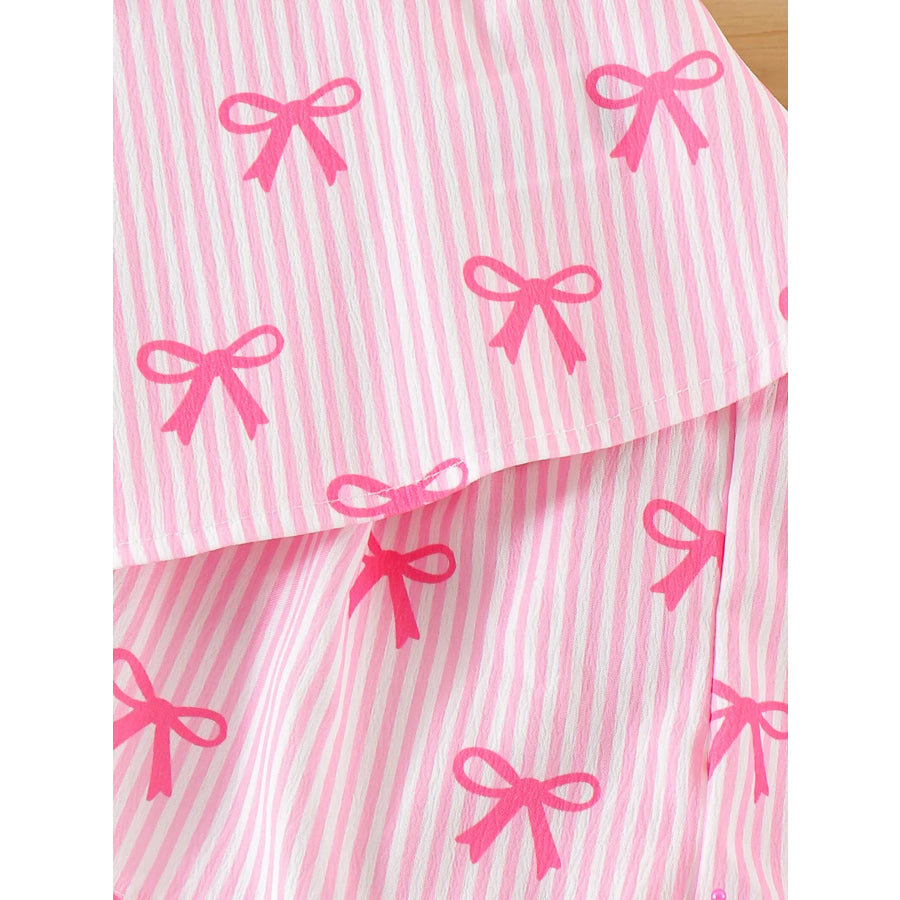 Children’s Striped Bow Cami and Shorts Set Apparel and Accessories