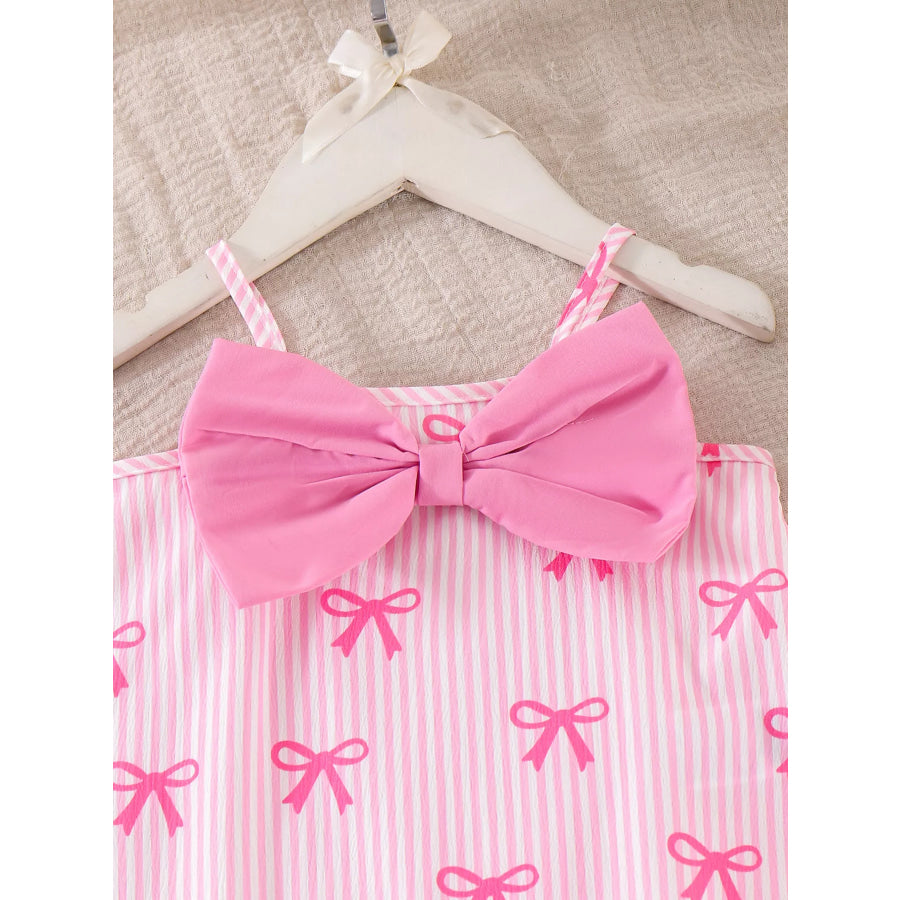 Children’s Striped Bow Cami and Shorts Set Apparel and Accessories