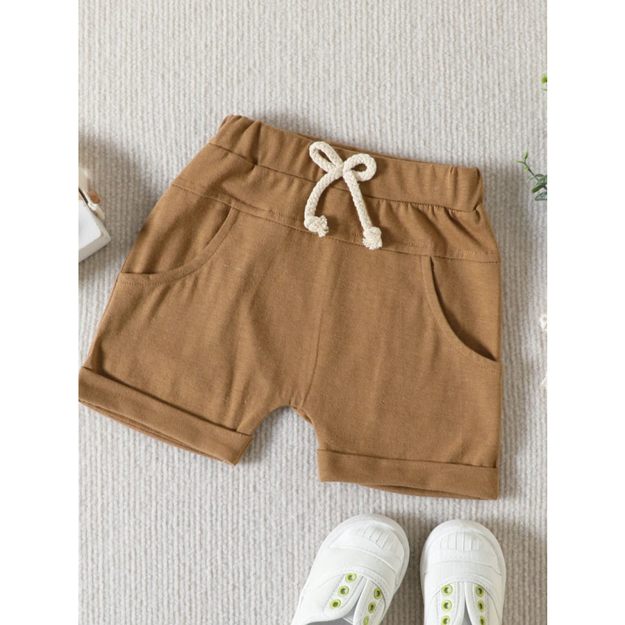 Children’s Striped Color Block Casual Top and Shorts Set Apparel and Accessories