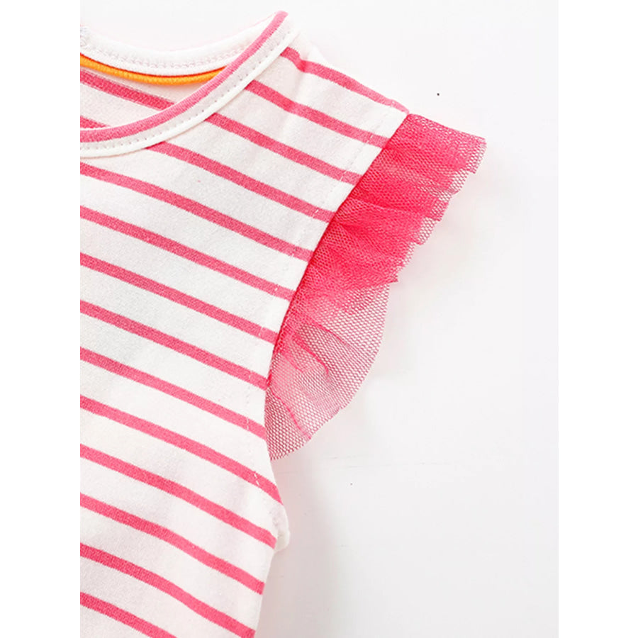 Children’s Striped Elephant Tulle Dress Apparel and Accessories