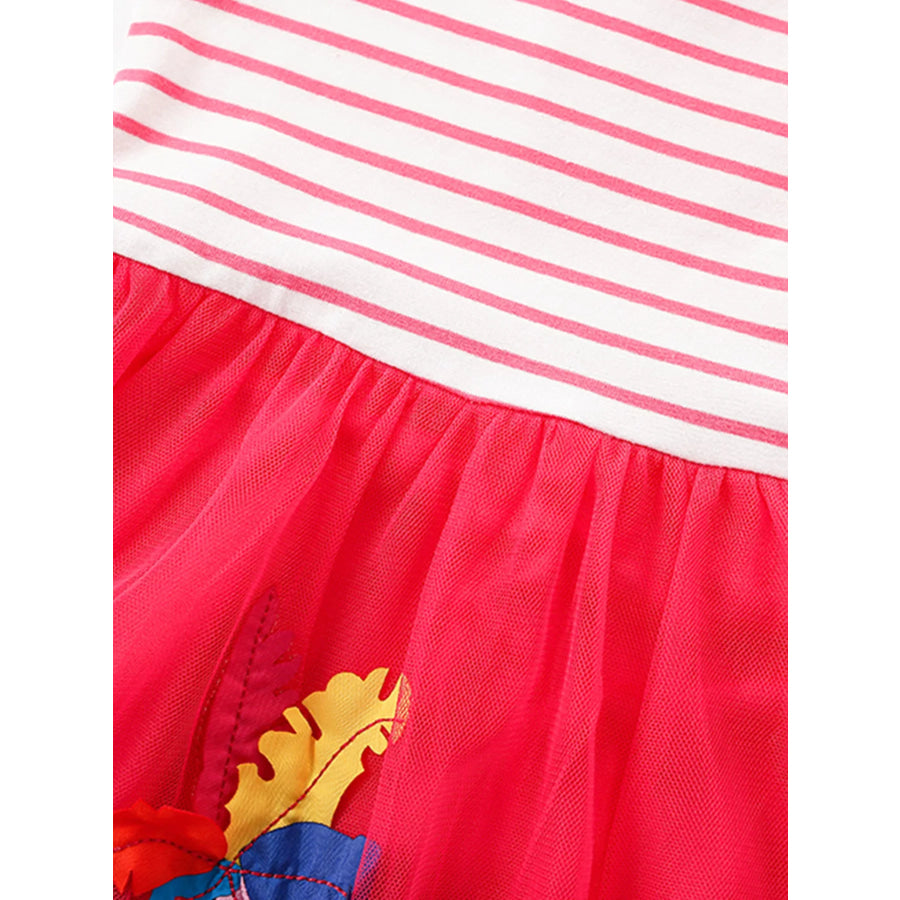 Children’s Striped Elephant Tulle Dress Apparel and Accessories