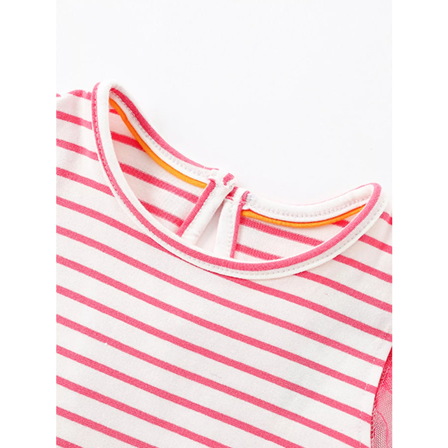 Children’s Striped Elephant Tulle Dress Apparel and Accessories