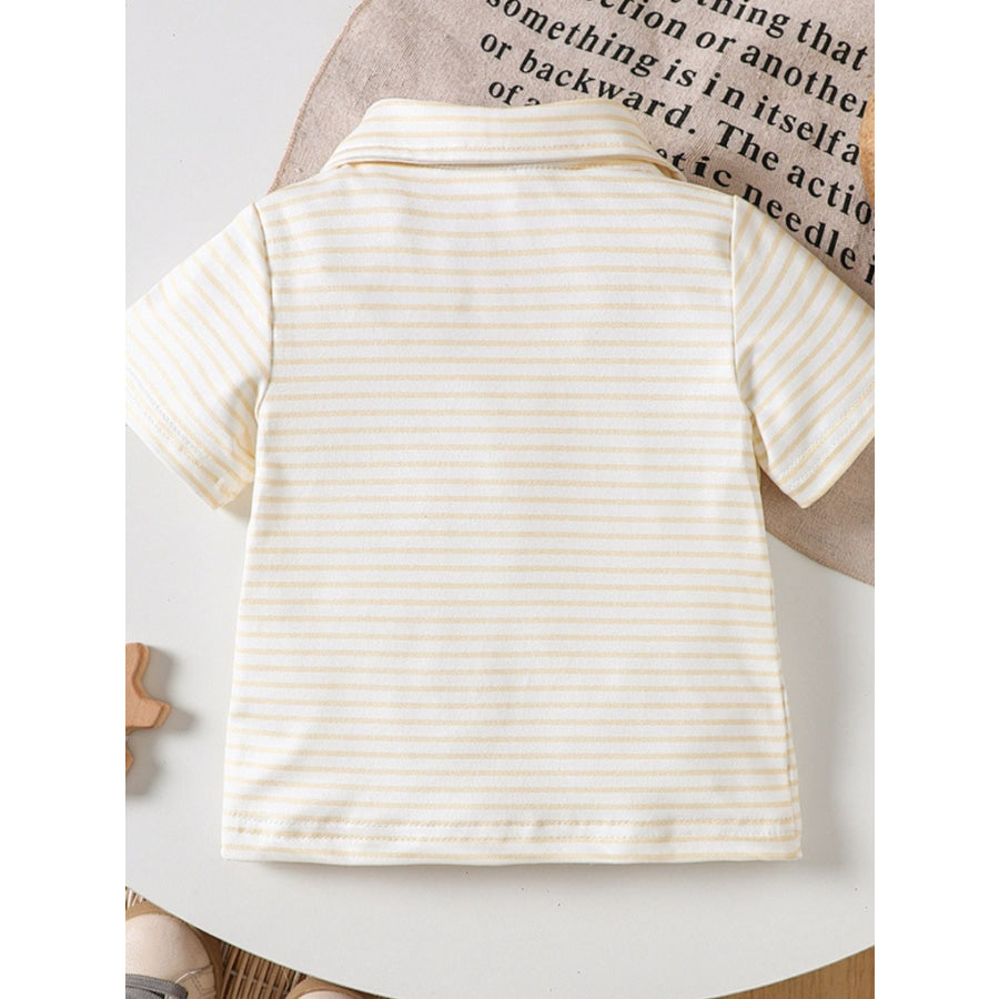 Children’s Striped Embroidered Duck Polo Apparel and Accessories