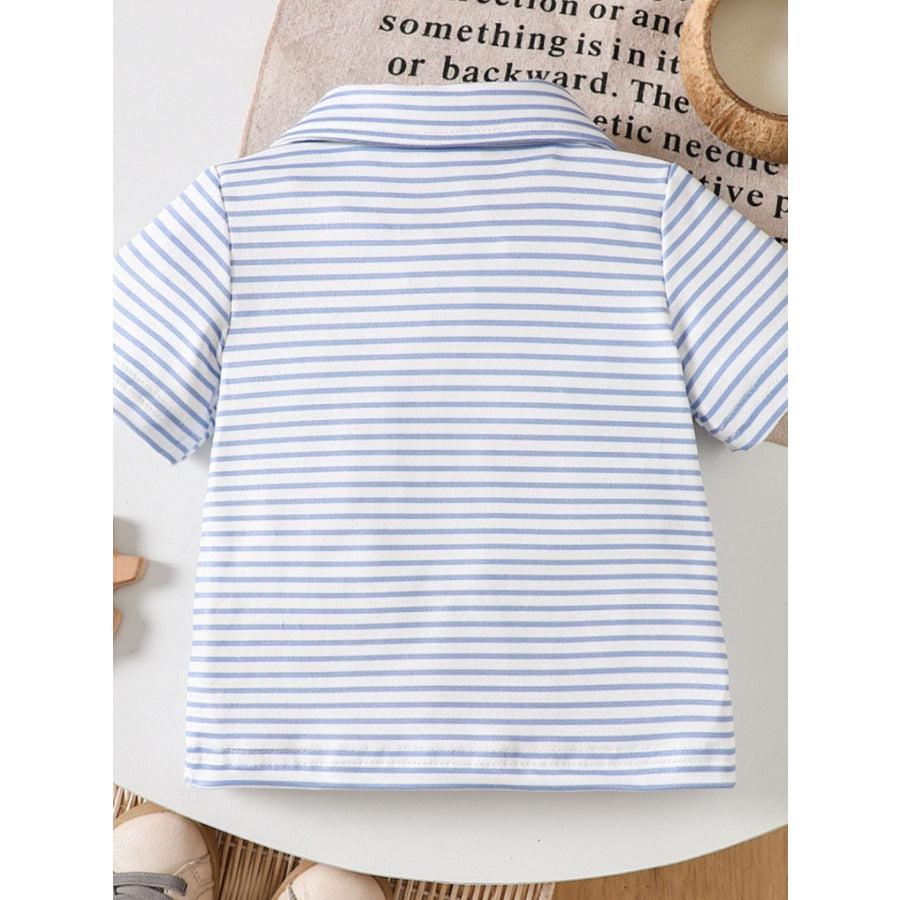 Children’s Striped Embroidered Duck Polo Apparel and Accessories
