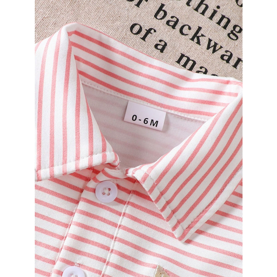 Children’s Striped Embroidered Duck Polo Apparel and Accessories