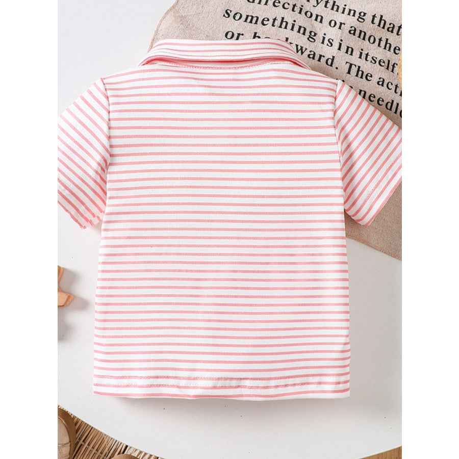 Children’s Striped Embroidered Duck Polo Apparel and Accessories