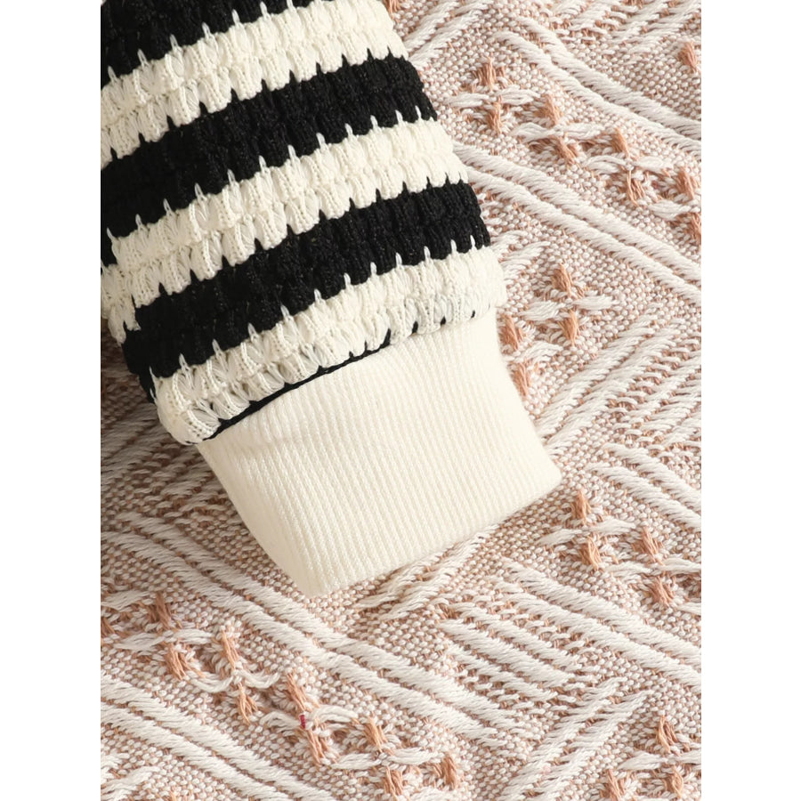 Children’s Striped Knit Top and Pants Set Apparel Accessories