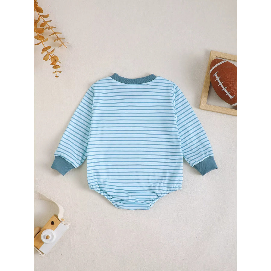 Children’s Striped Long-Sleeve One-Piece Apparel and Accessories