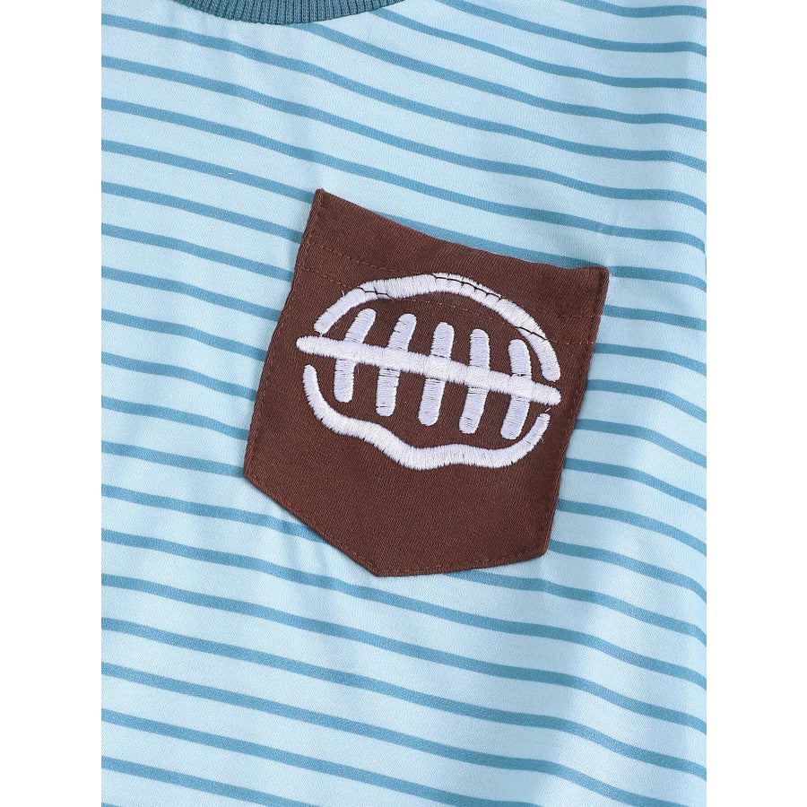Children’s Striped Long-Sleeve One-Piece Apparel and Accessories
