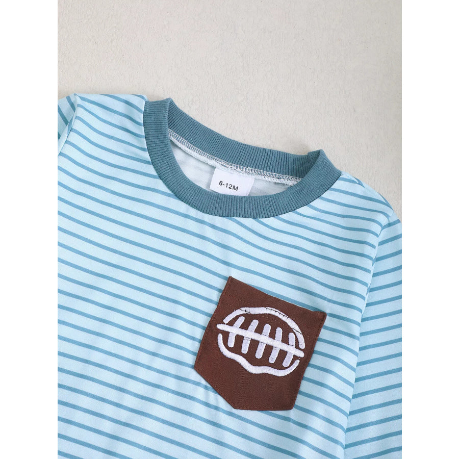 Children’s Striped Long-Sleeve One-Piece Apparel and Accessories