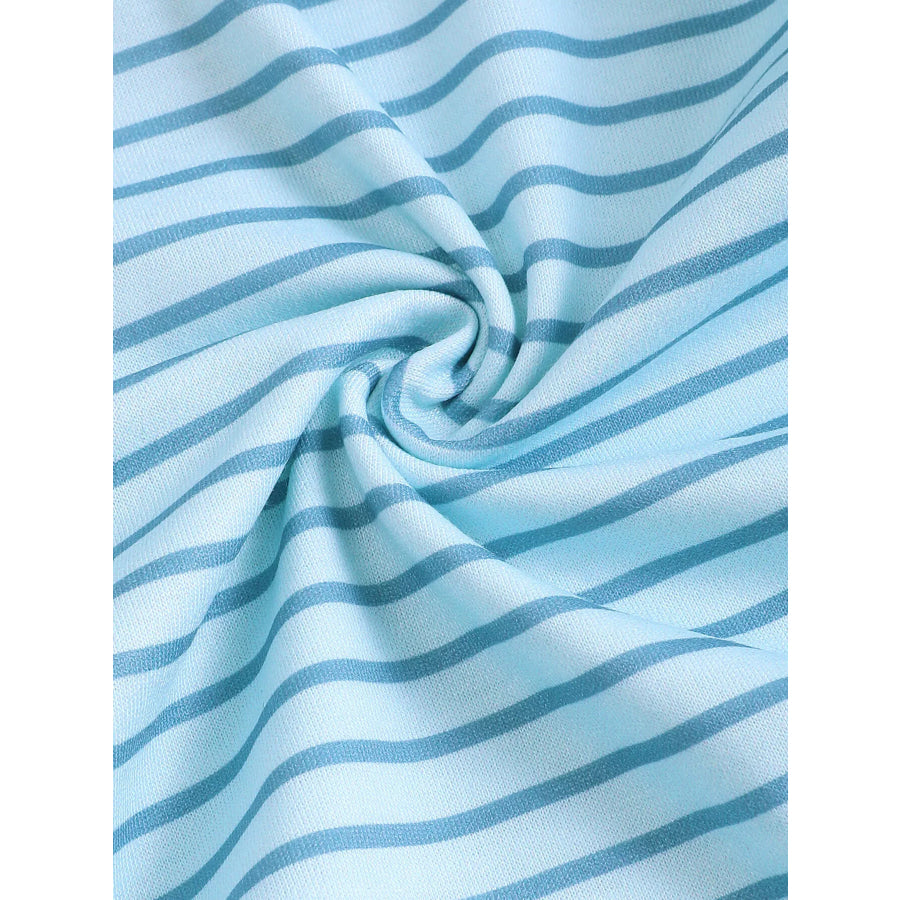 Children’s Striped Long-Sleeve One-Piece Apparel and Accessories