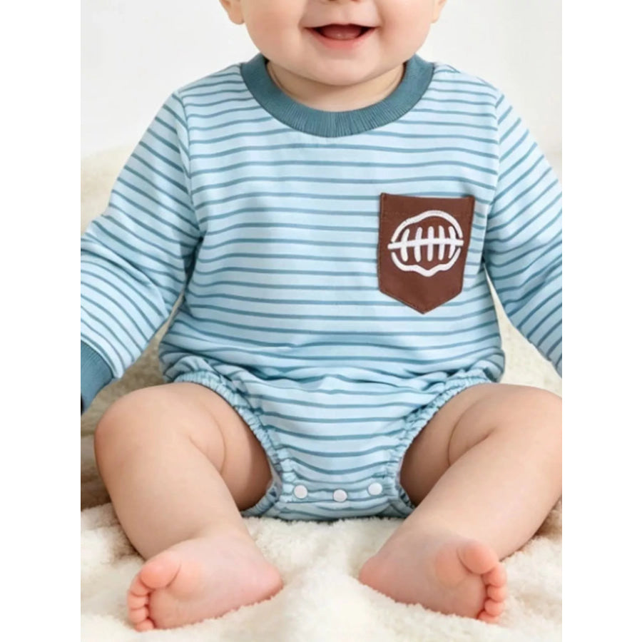 Children’s Striped Long-Sleeve One-Piece Apparel and Accessories