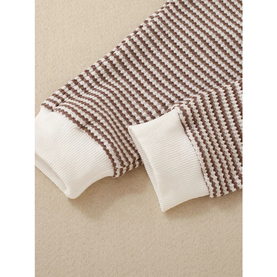 Children’s Striped Long Sleeve Top and Pants Set Apparel and Accessories