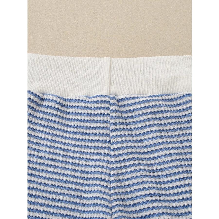 Children’s Striped Long Sleeve Top and Pants Set Apparel and Accessories