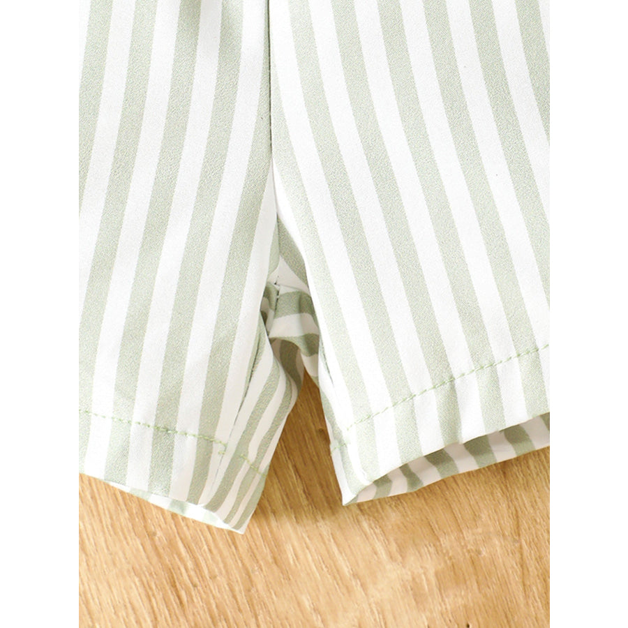 Children’s Striped Pocket Tee and Shorts Set Apparel and Accessories