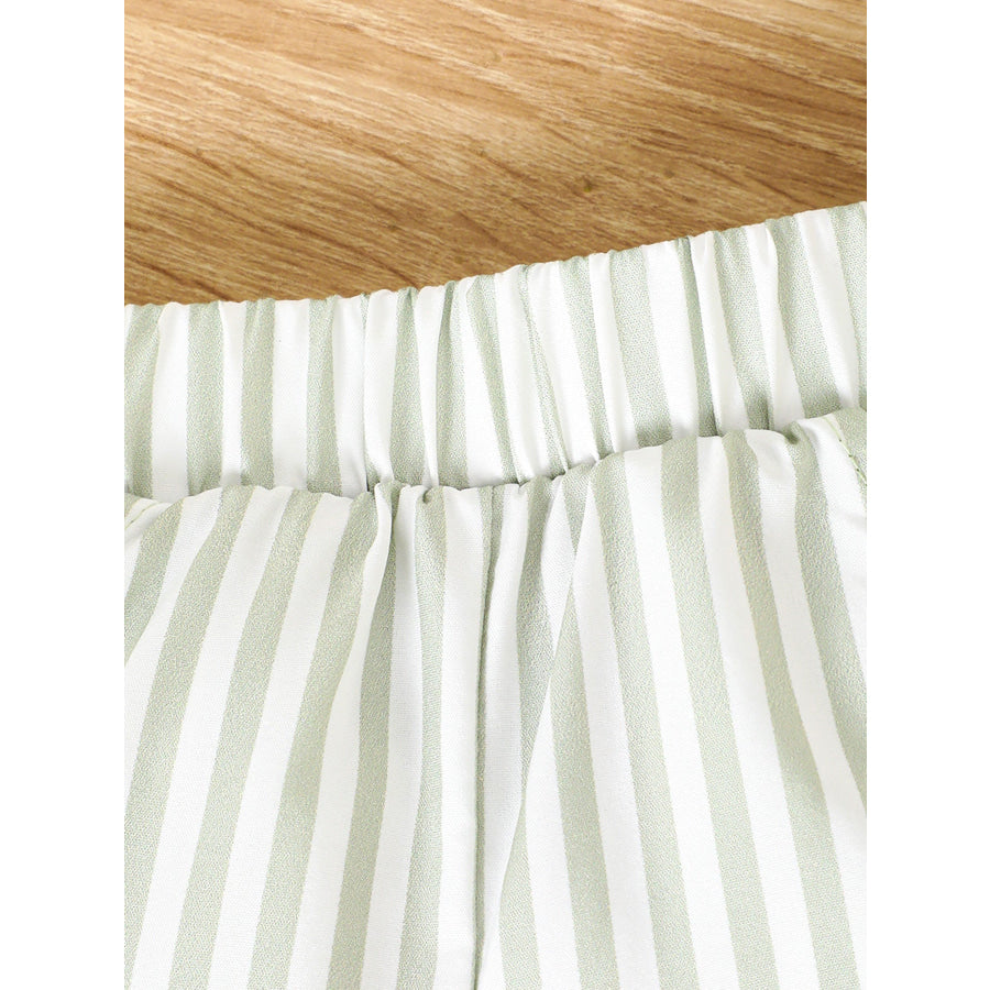 Children’s Striped Pocket Tee and Shorts Set Apparel and Accessories