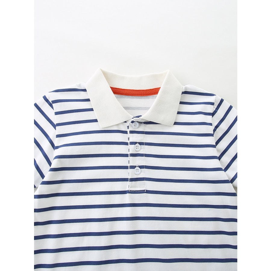 Children’s Striped Polo and Shorts Set Apparel and Accessories