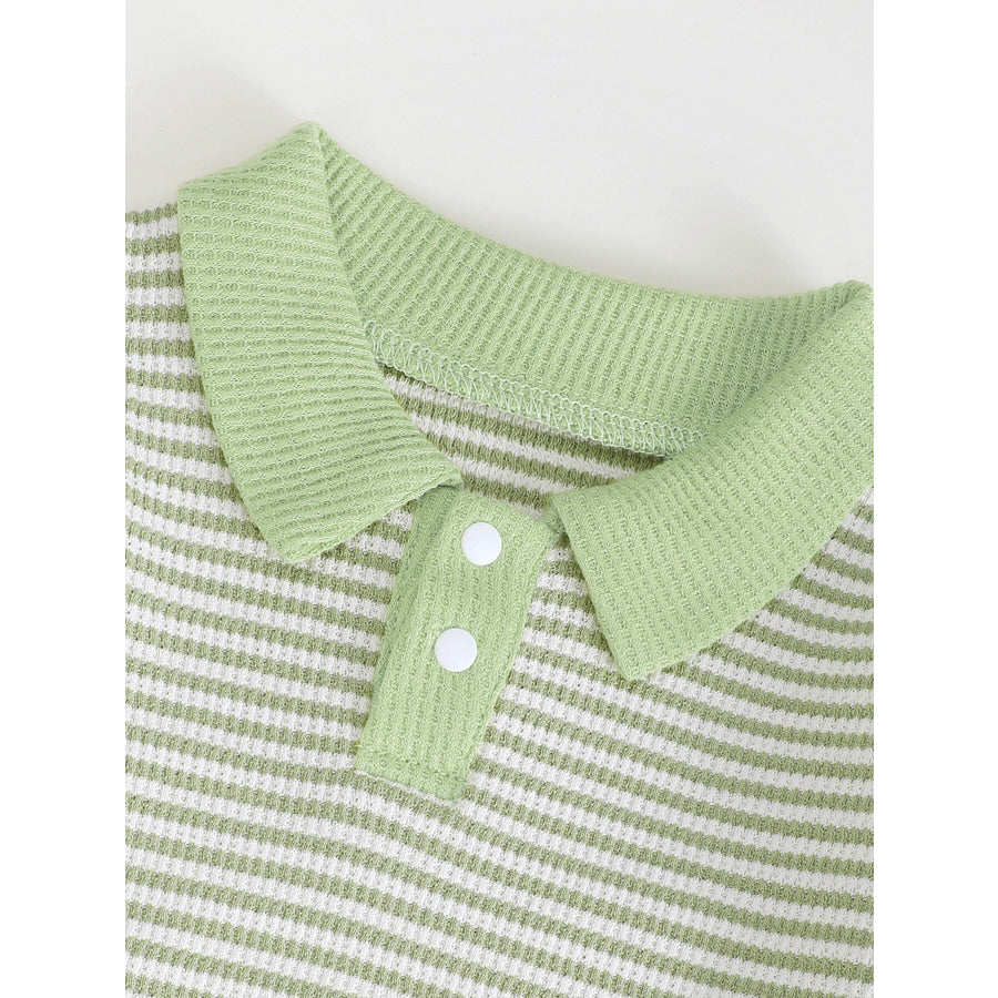 Children’s Striped Polo Shirt & Pants Set Apparel and Accessories