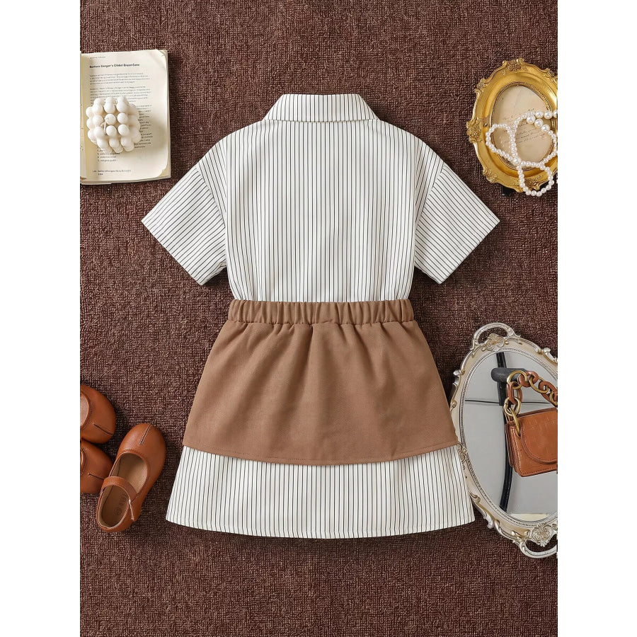 Children’s Striped Shirt and Belly Band Set Apparel and Accessories