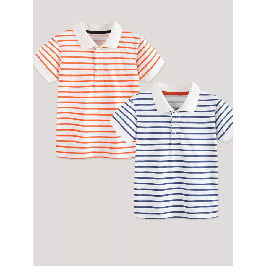 Children’s Striped Short Sleeve Polo Shirt Apparel and Accessories