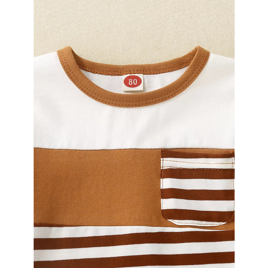 Children’s Striped T-shirt and Shorts Set Apparel and Accessories