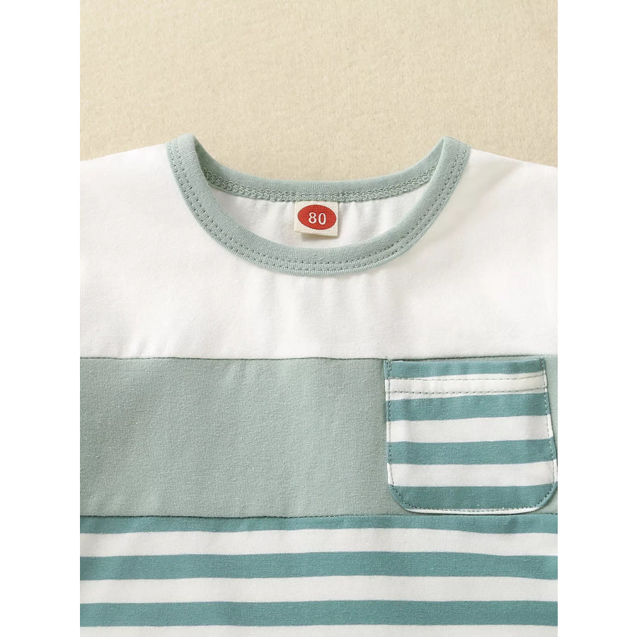 Children’s Striped T-shirt and Shorts Set Apparel and Accessories