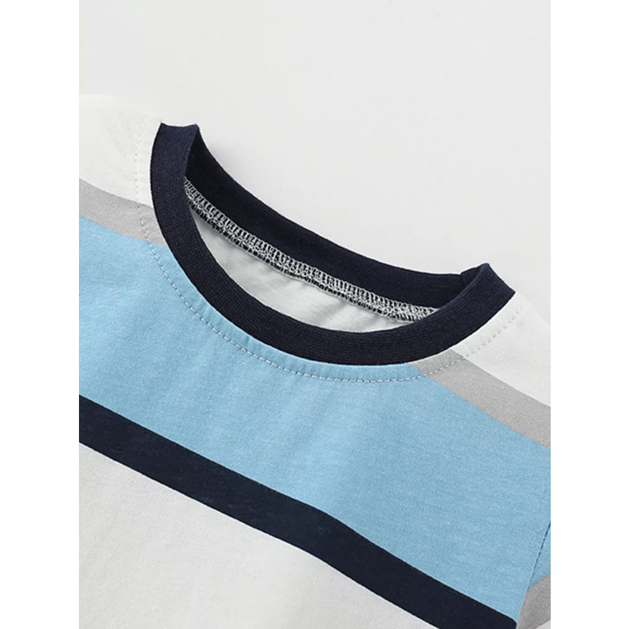 Children’s Striped T-Shirt & Shorts Casual Set Apparel and Accessories