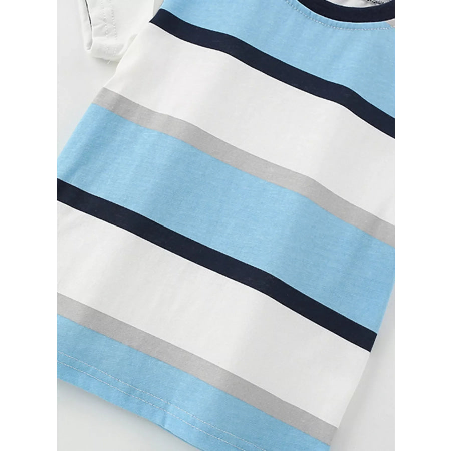 Children’s Striped T-Shirt & Shorts Casual Set Apparel and Accessories