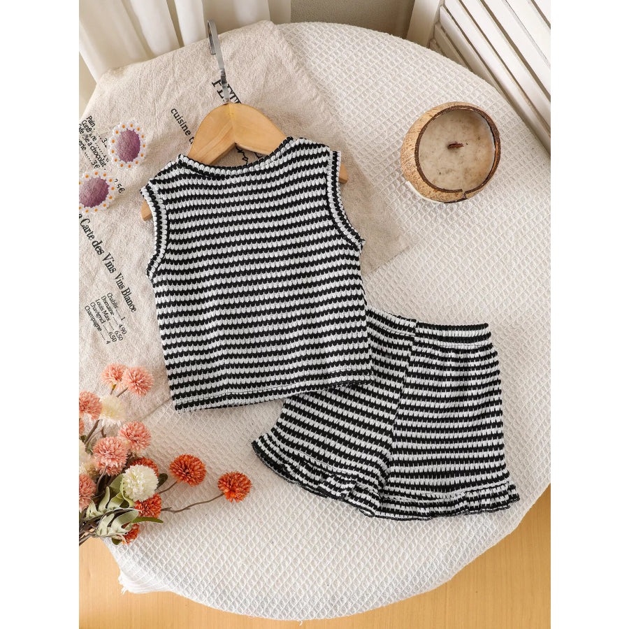 Children’s Striped Tank and Shorts Set Apparel and Accessories