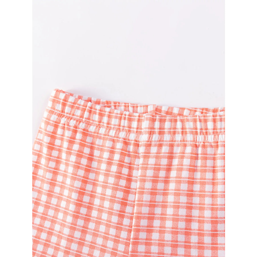 Children’s Striped Top & Gingham Capri Set Apparel and Accessories