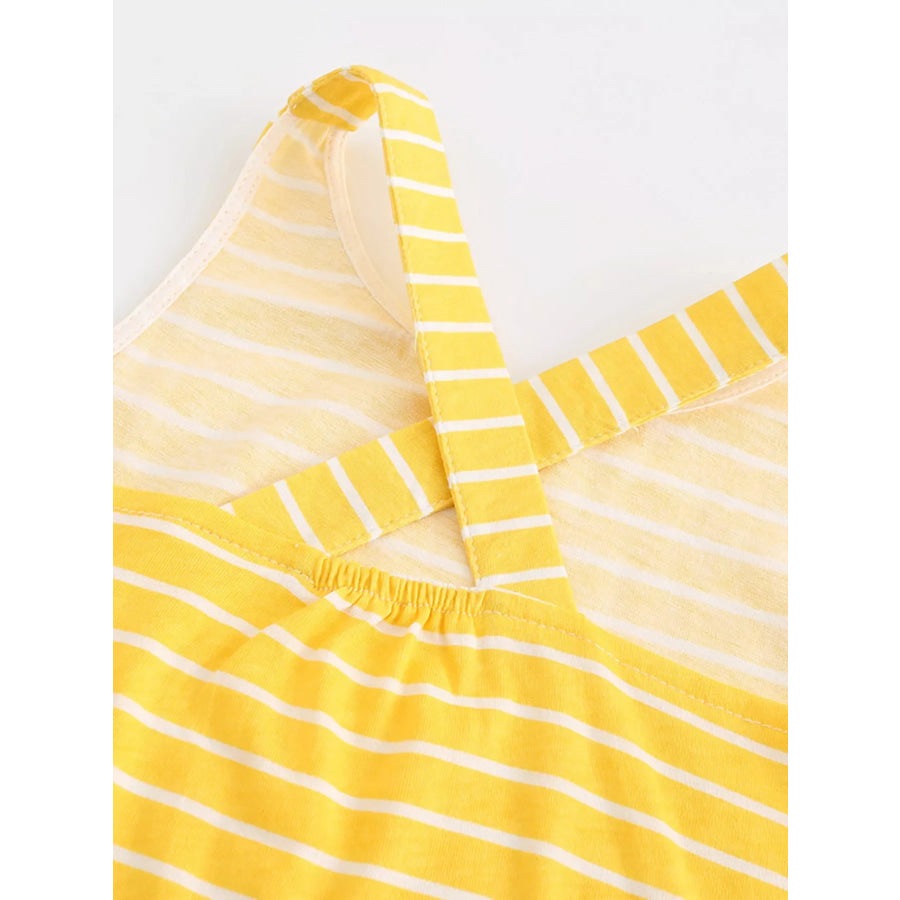 Children’s Striped Unicorn Applique Dress Apparel and Accessories