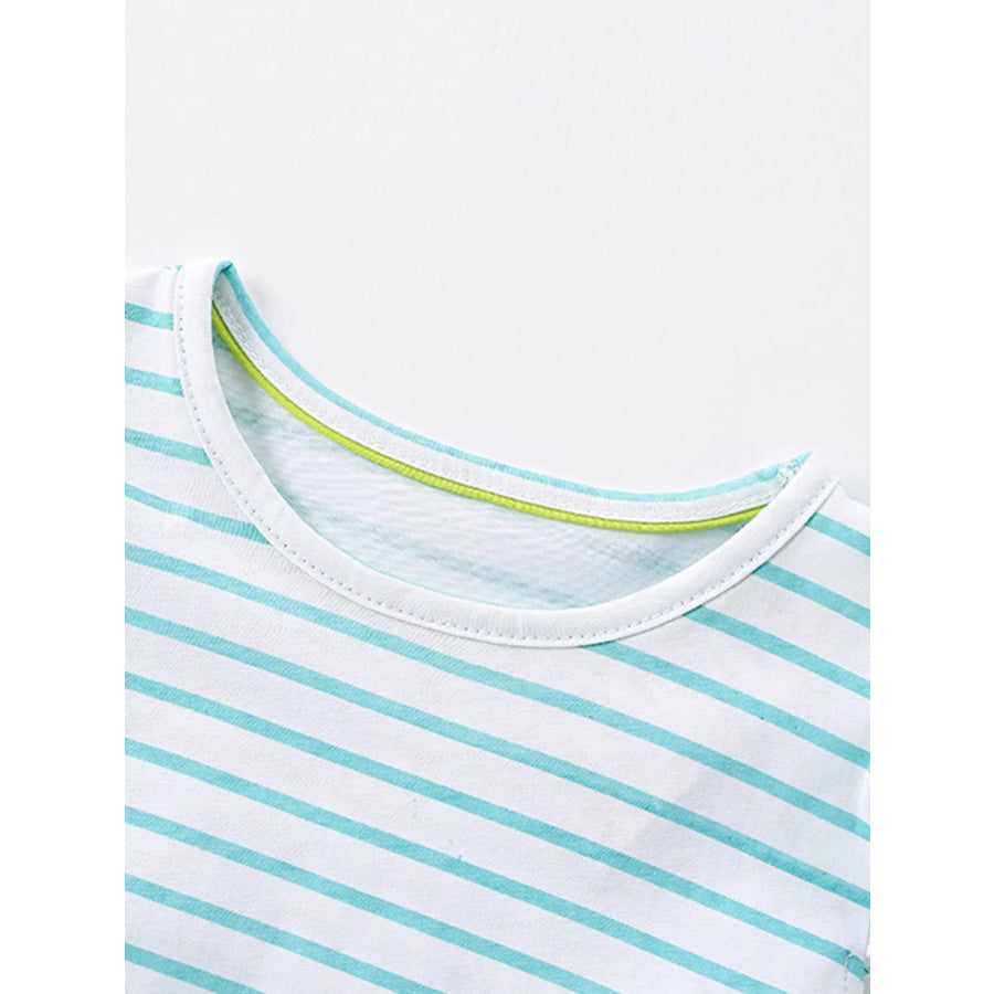 Children’s Striped Unicorn Embroidered Tulle Dress Apparel and Accessories