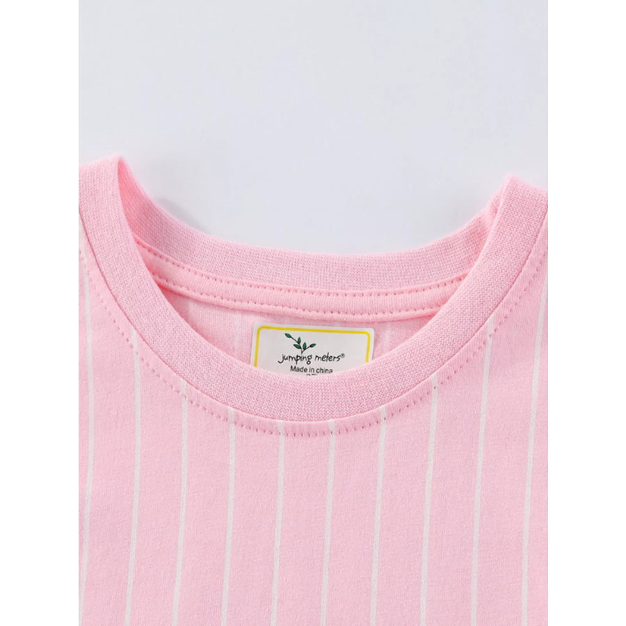 Children’s Striped Unicorn Short Sleeve Dress Apparel and Accessories
