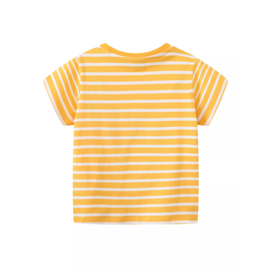 Children’s Striped Unicorn Short Sleeve T-Shirt Apparel and Accessories