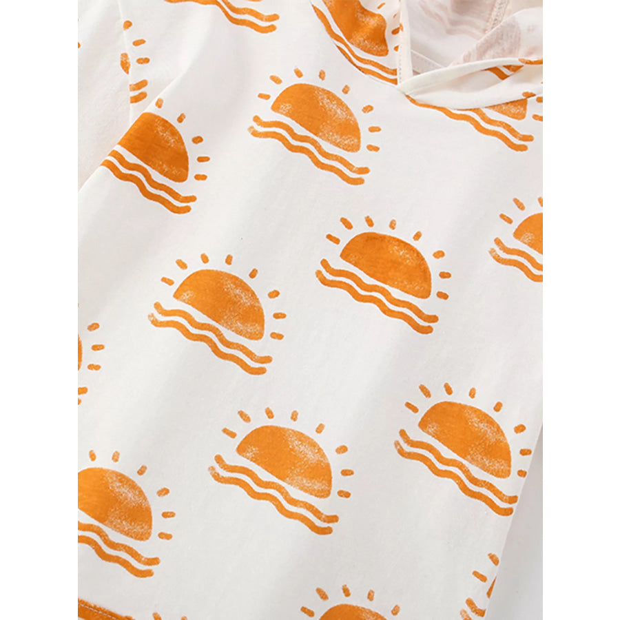 Children’s Sun Print Hoodie & Shorts Set Apparel and Accessories