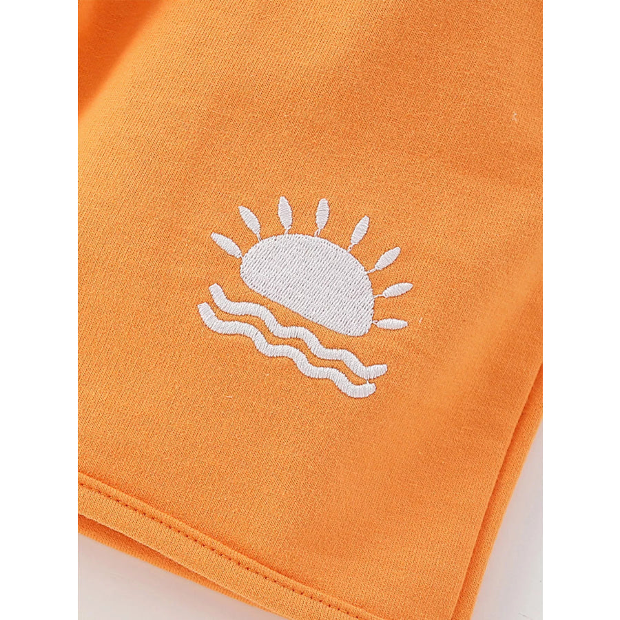 Children’s Sun Print Hoodie & Shorts Set Apparel and Accessories