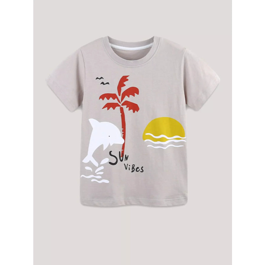 Children’s Sun Vibes Graphic Short Sleeve Tee Apparel and Accessories