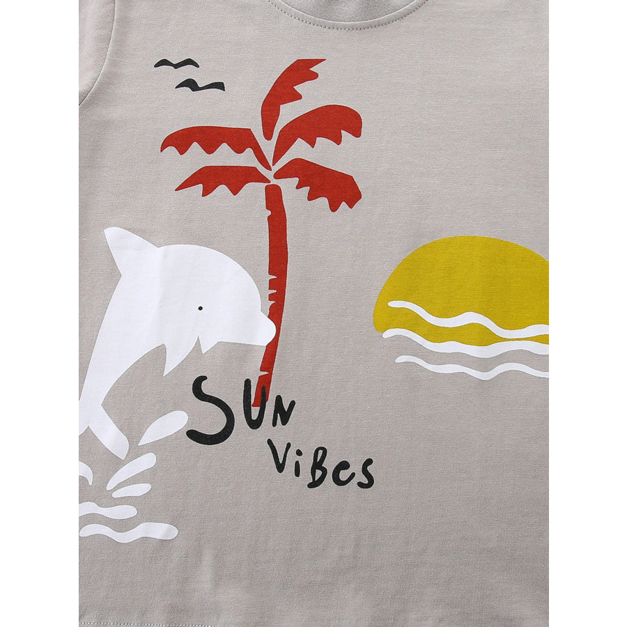 Children’s Sun Vibes Graphic Short Sleeve Tee Apparel and Accessories