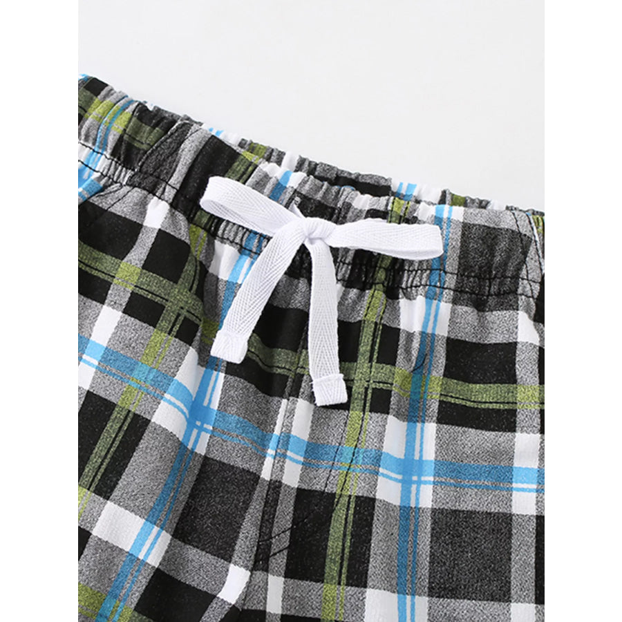Children’s Surf Rider Graphic Tee & Plaid Shorts Set Apparel and Accessories