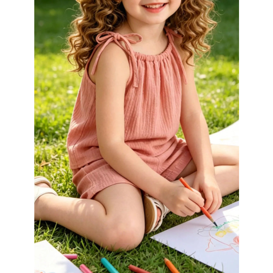 Children’s Textured Cami and Shorts Set Apparel and Accessories