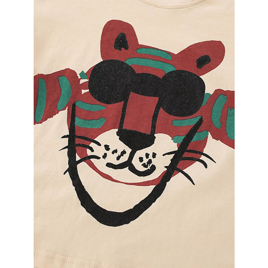 Children’s Tiger Graphic Tee & Shorts Set Apparel and Accessories