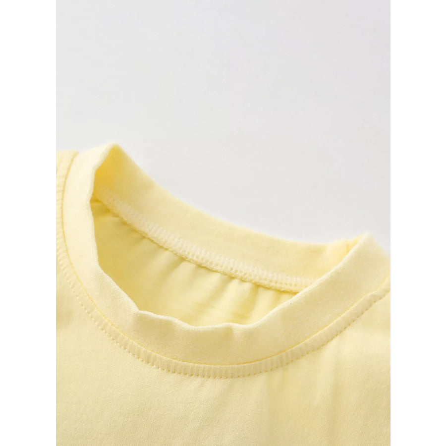 Children’s Tiger Round Neck Tee and Shorts Set Apparel and Accessories