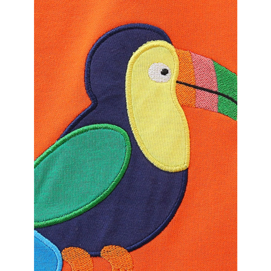 Children’s Toucan Embroidered Knit Shorts Apparel and Accessories